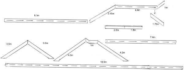 Drawing of parts required